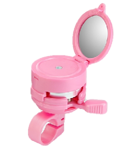 Звонок RIN-400 алюм/пластик розовый с зеркалом 
